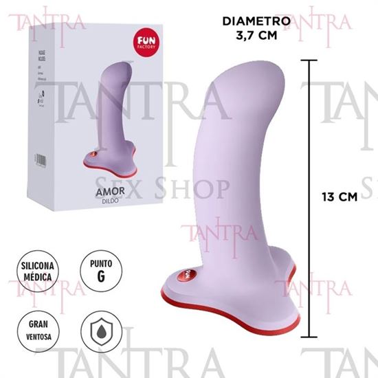 Amor dildo con sopapa ideal para arnes